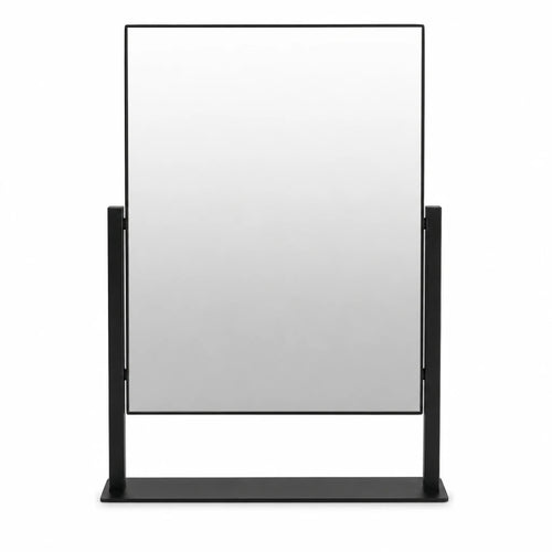 Matte Black Tabletop Mirror