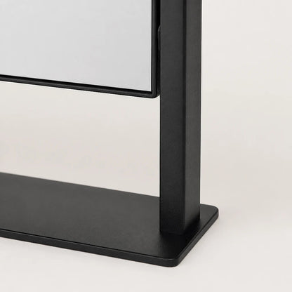 Matte Black Tabletop Mirror