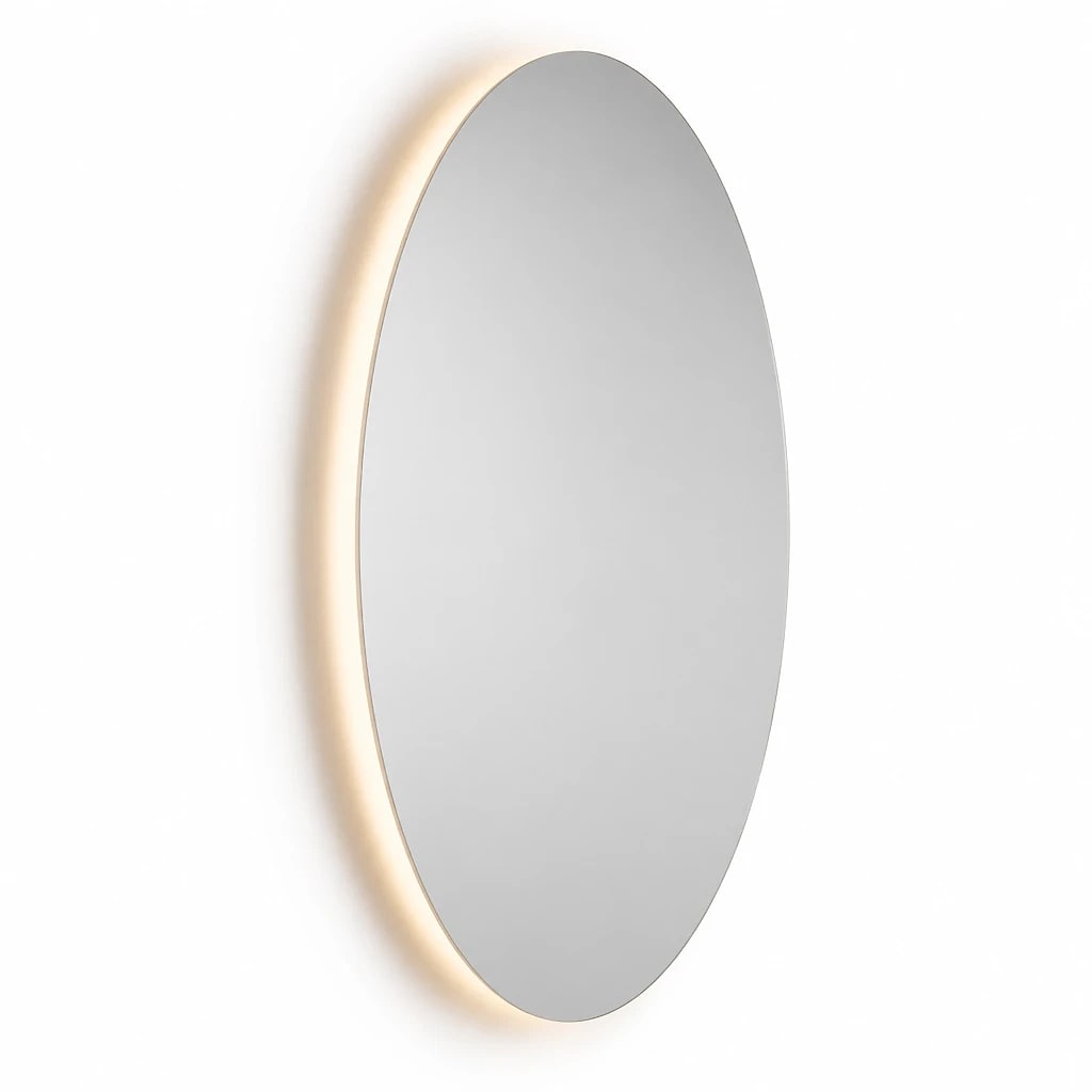 Oval LED Backlit Bathroom Mirror