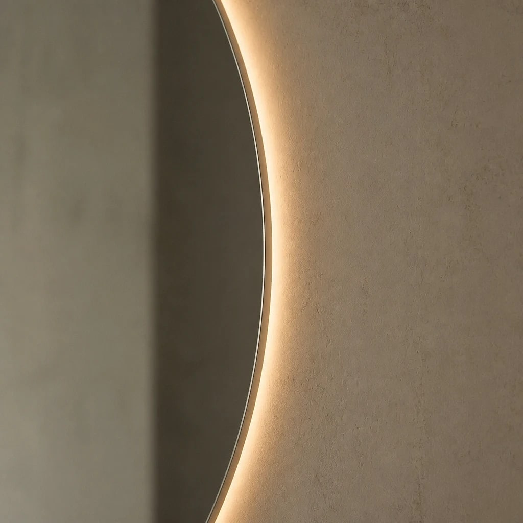 Oval LED Backlit Bathroom Mirror