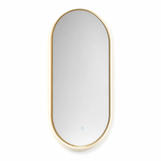 Oval LED Illuminated Bathroom Mirror