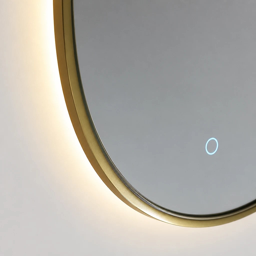 Oval LED Illuminated Bathroom Mirror