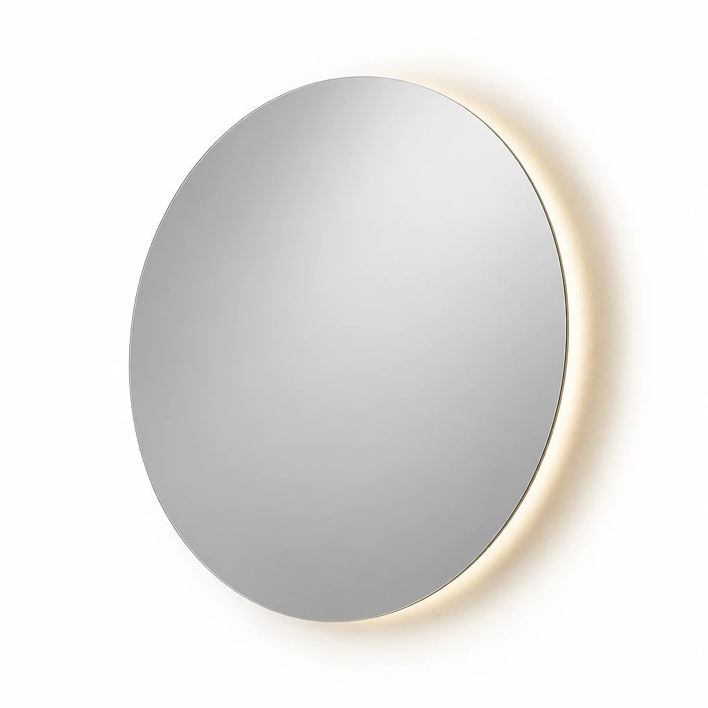 Round LED Backlit Bathroom Mirror