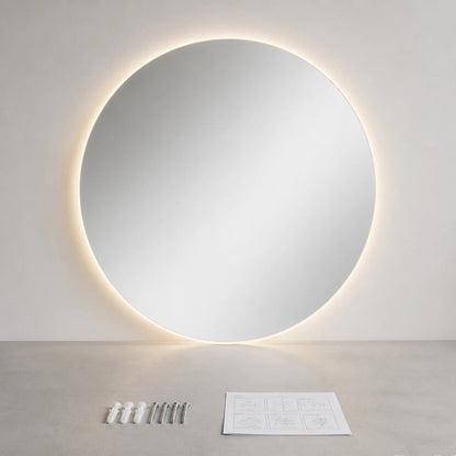 Round LED Backlit Bathroom Mirror