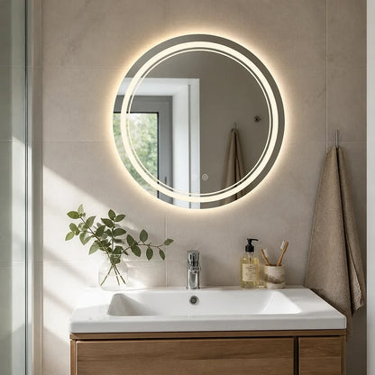 Round LED Bathroom Mirror