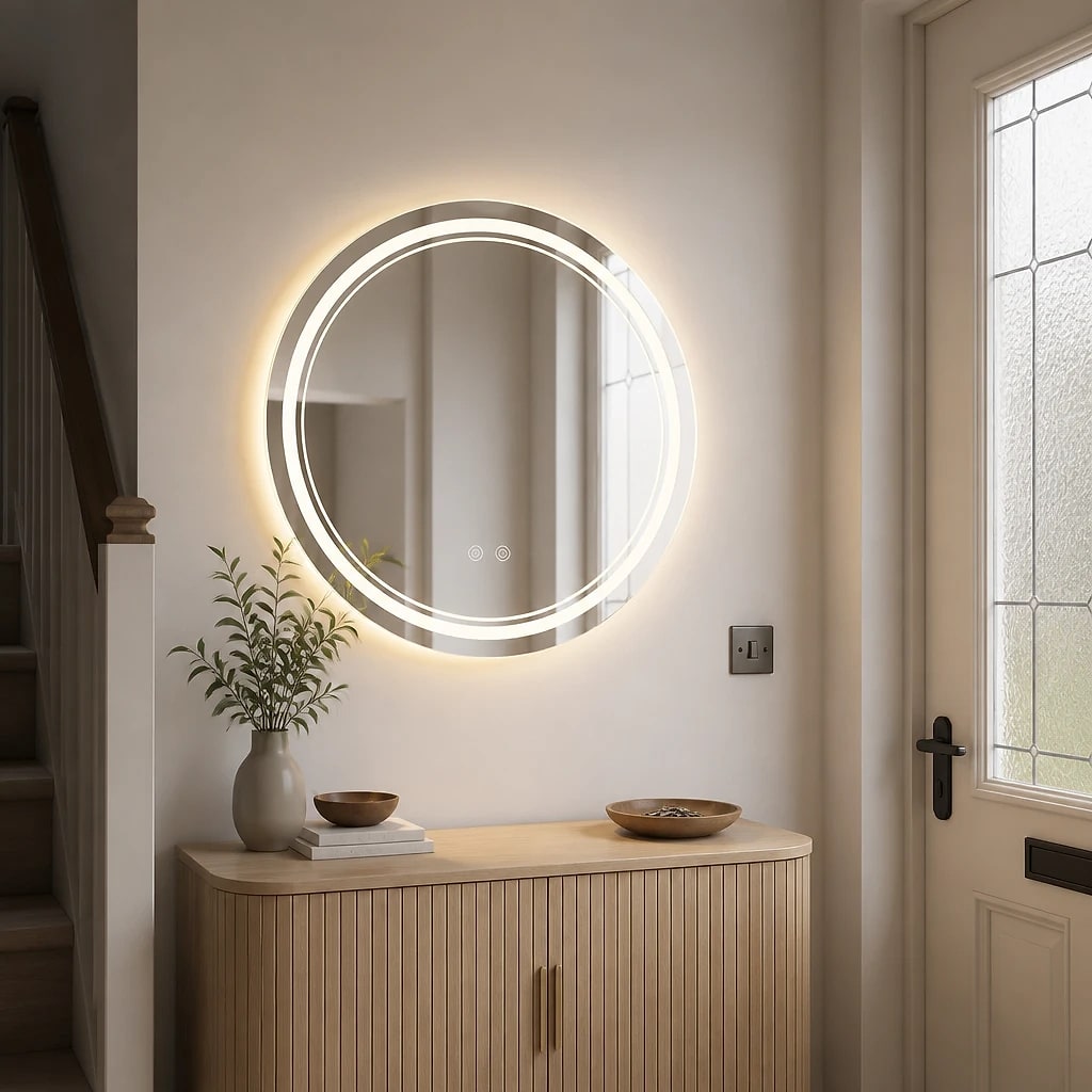 Round LED Bathroom Mirror