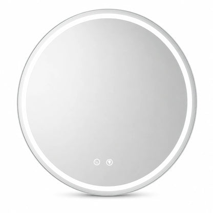 Round LED Illuminated Bathroom Mirror