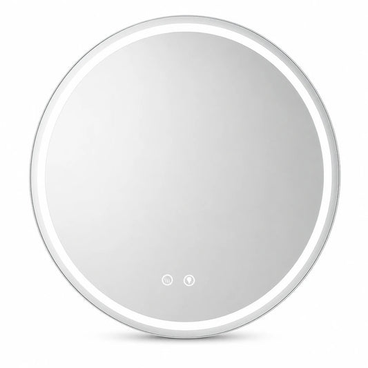 Round LED Illuminated Bathroom Mirror