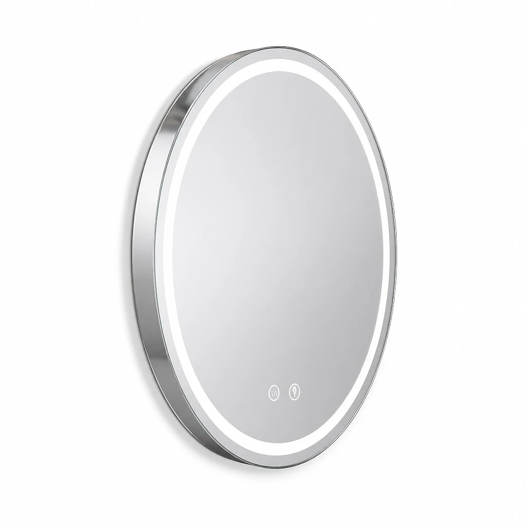 Round LED Illuminated Bathroom Mirror