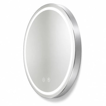 Round LED Illuminated Bathroom Mirror