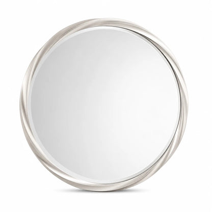 Round Wall Mirror Silver 36 Inch