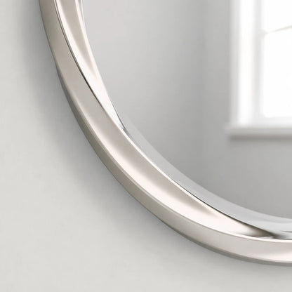 Round Wall Mirror Silver 36 Inch